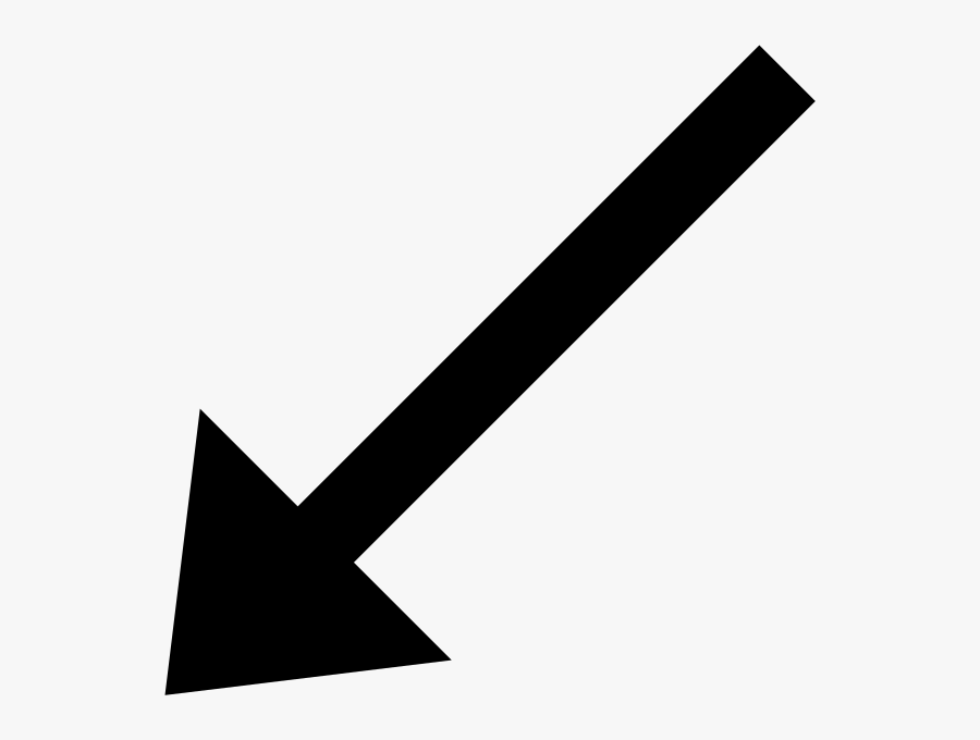 File - Arrow Southwest - Svg - Nuclear Missile Clipart Transparent, Transparent Clipart