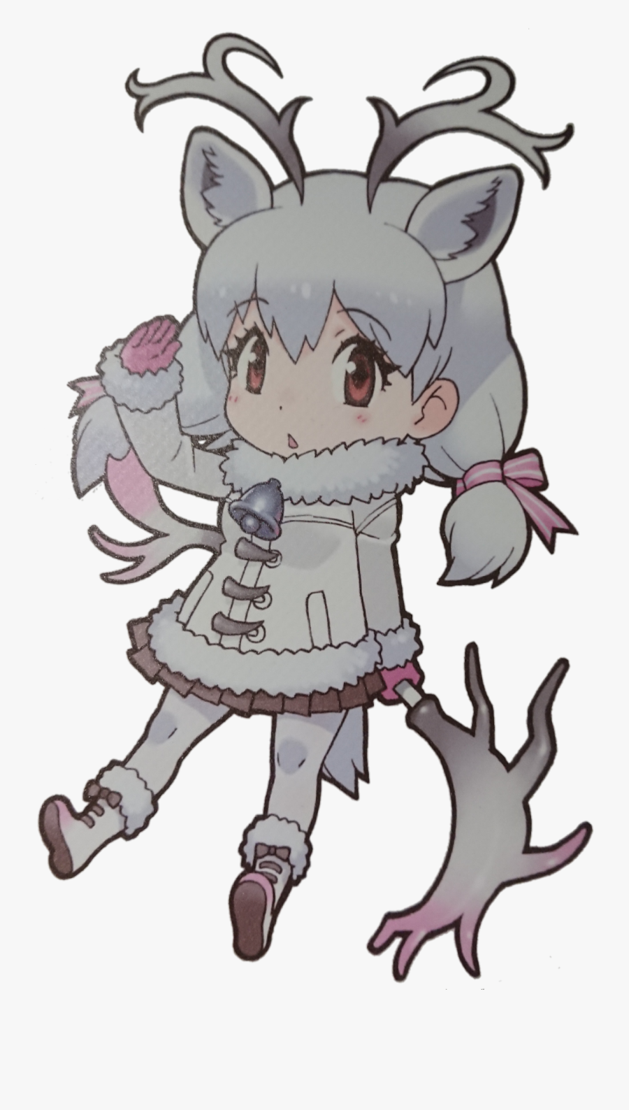 White Reindeeroriginal - White Reindeer Kemono Friends, Transparent Clipart