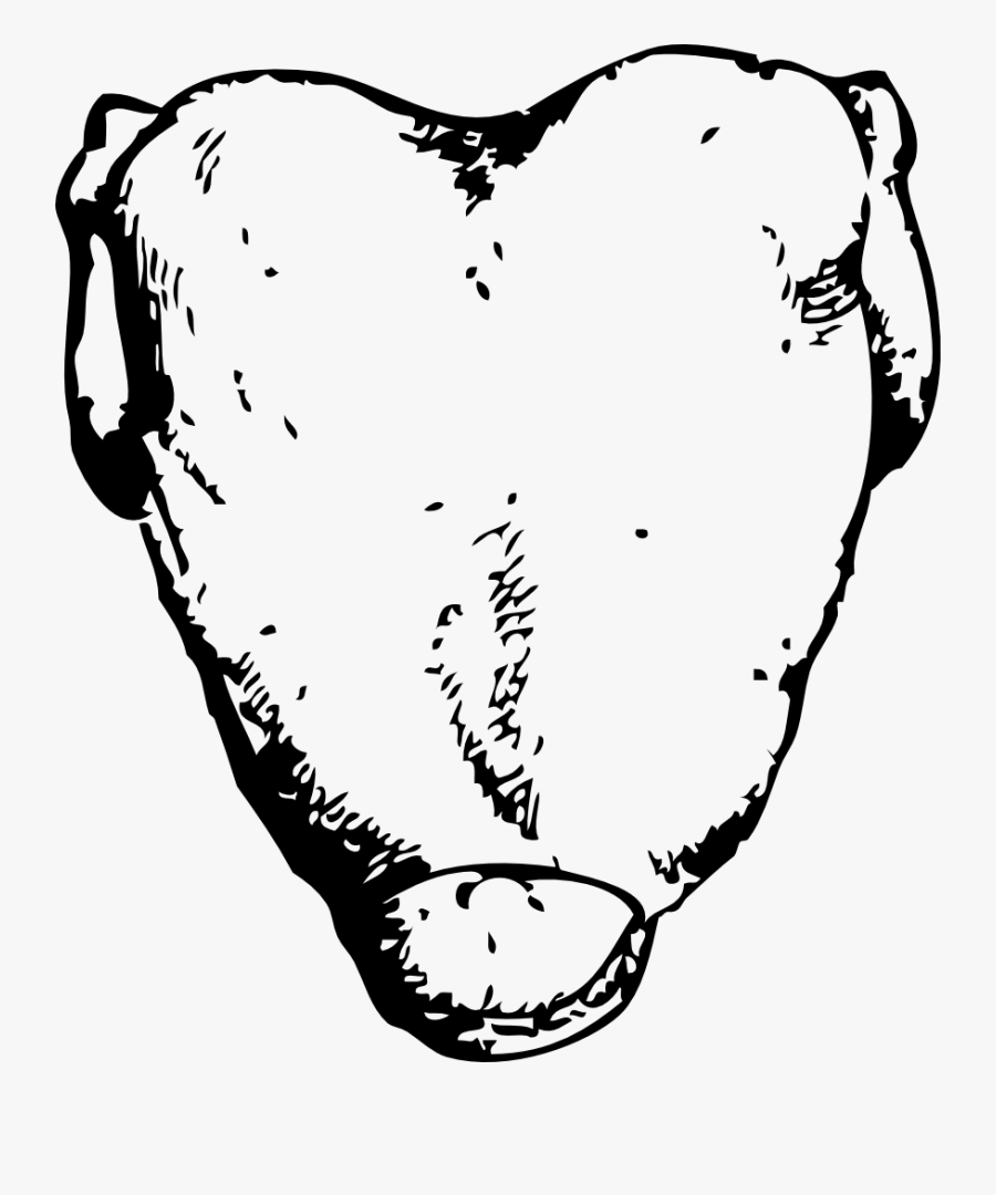 Back Of Fowl - Pechuga De Pollo Dibujo, Transparent Clipart