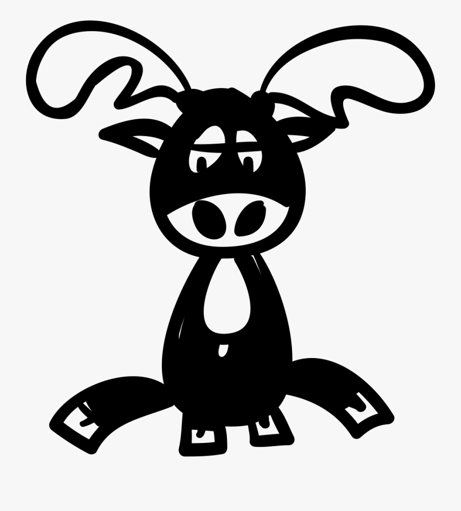 Cartoon Reindeer - Icon, Transparent Clipart