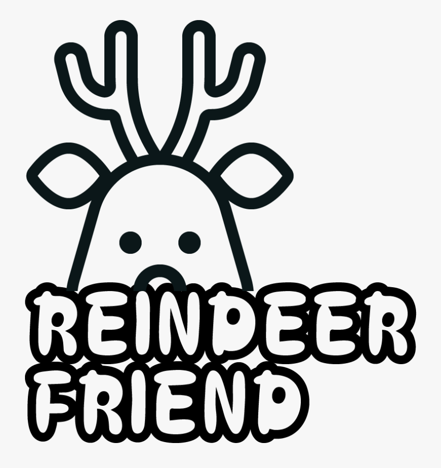 Reindeer Friend, Transparent Clipart