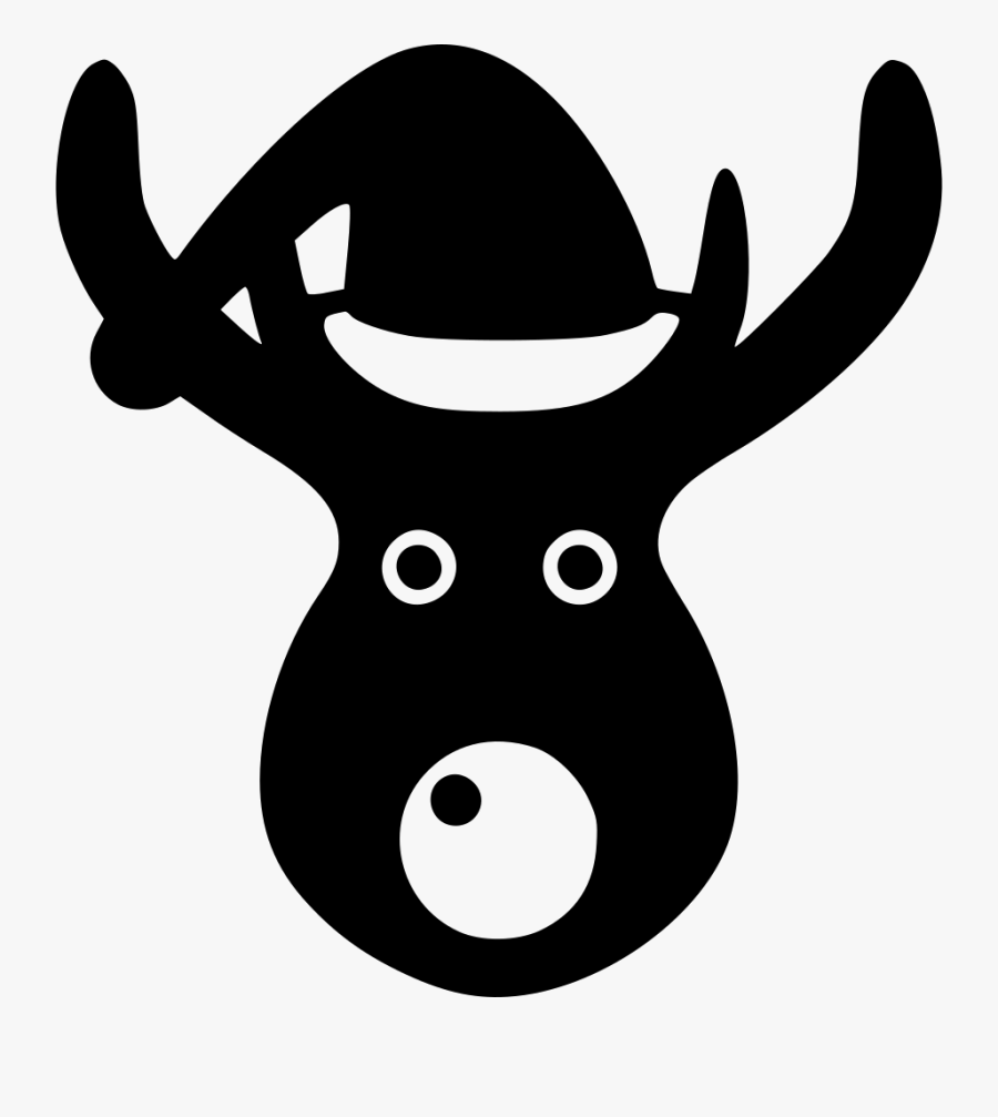 Christmas Deer Reindeer Winter Hat, Transparent Clipart