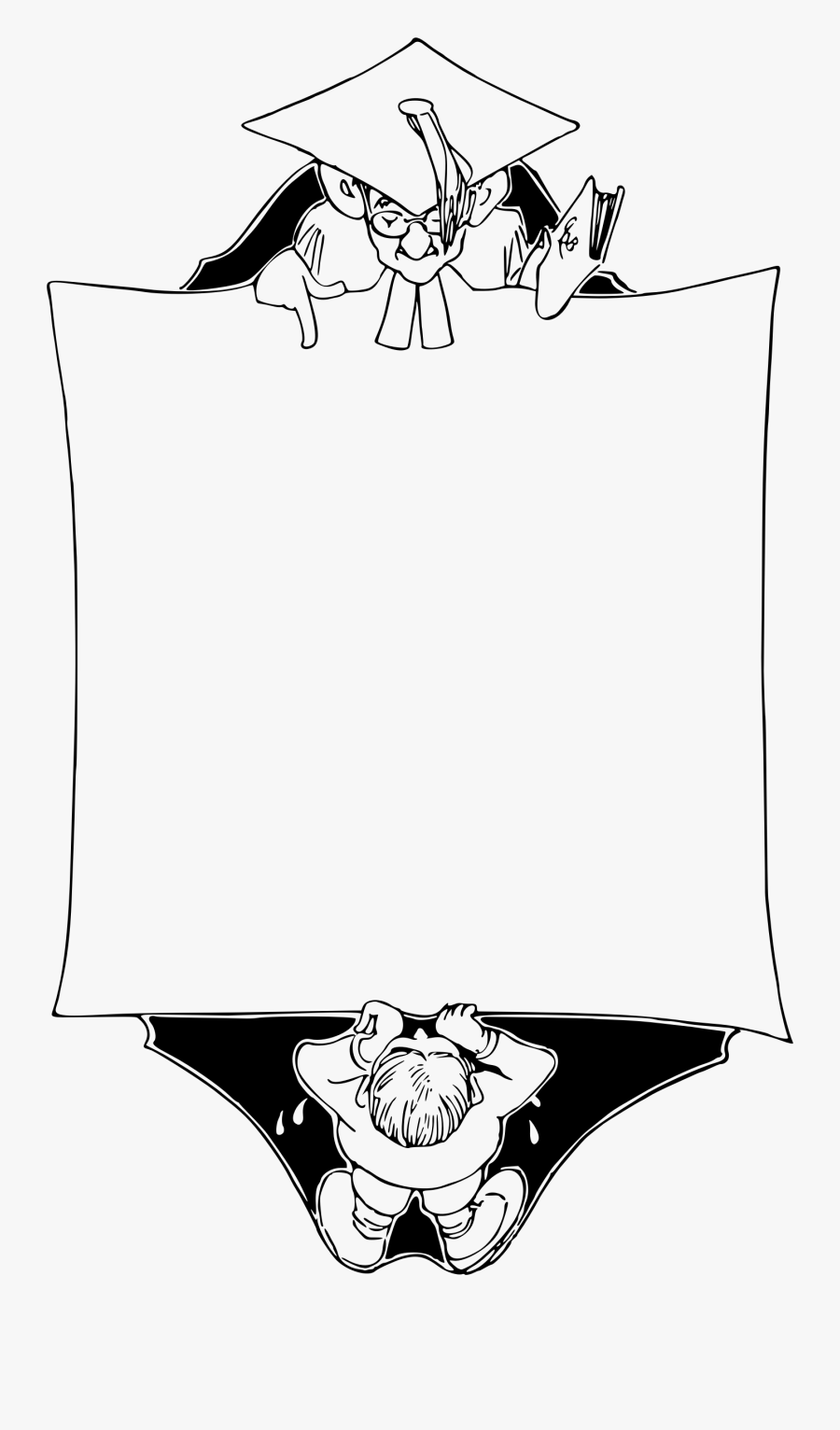 Teacher And Pupil Frame Clip Arts - Teacher Frame Clipart, Transparent Clipart