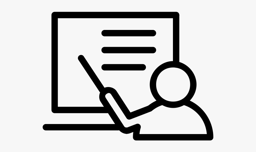 Teacher Icon Png White, Transparent Clipart
