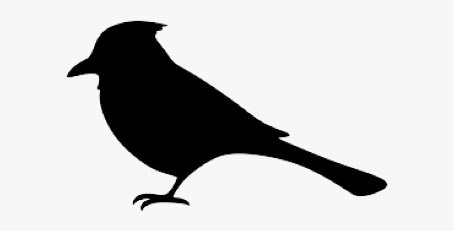 Blue Tit Silhouette Png, Transparent Clipart