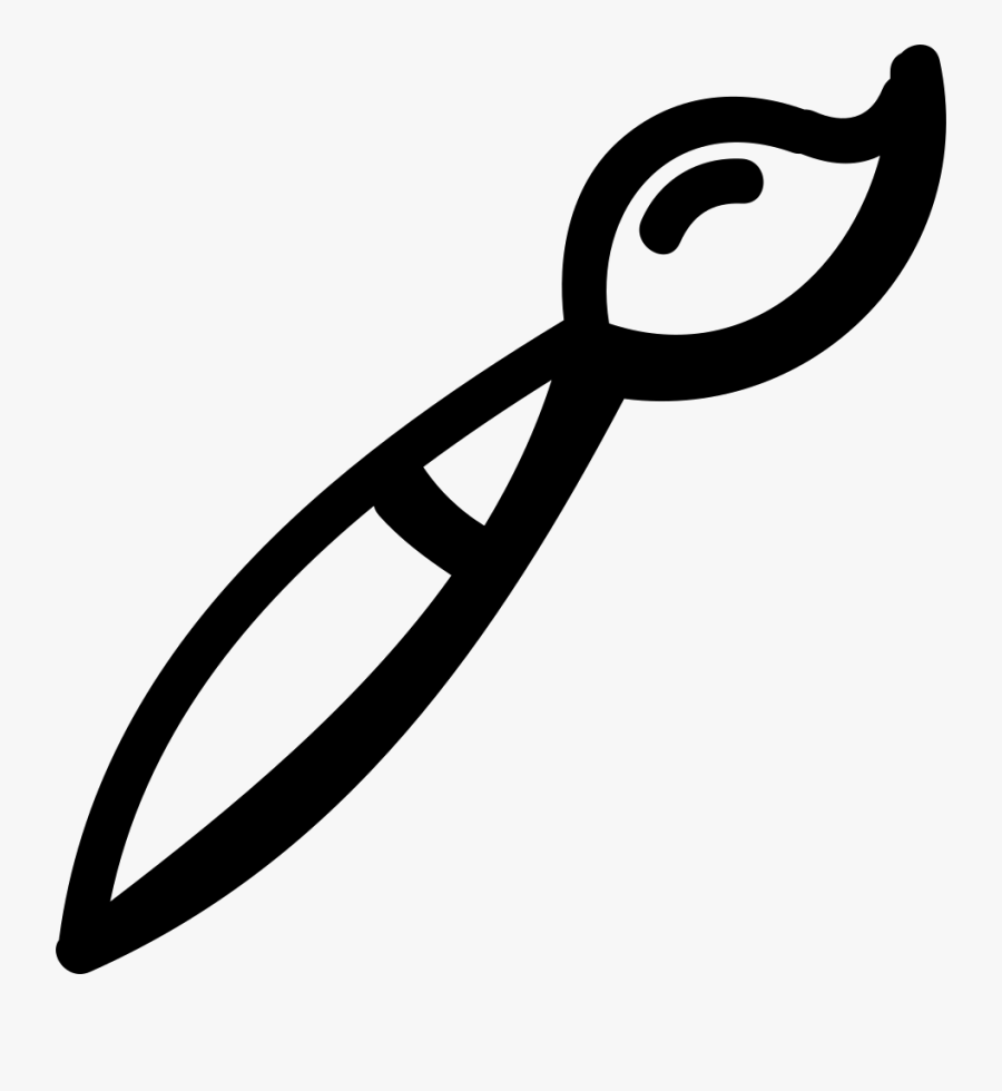 Transparent Painting Tools Clipart - Hand Drawn Paint Brush, Transparent Clipart