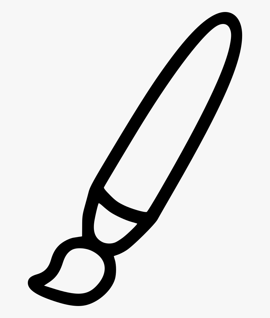 Art Paint Painting Brush Color Coloring Comments - Colouring Pictures Of Paint Brush, Transparent Clipart