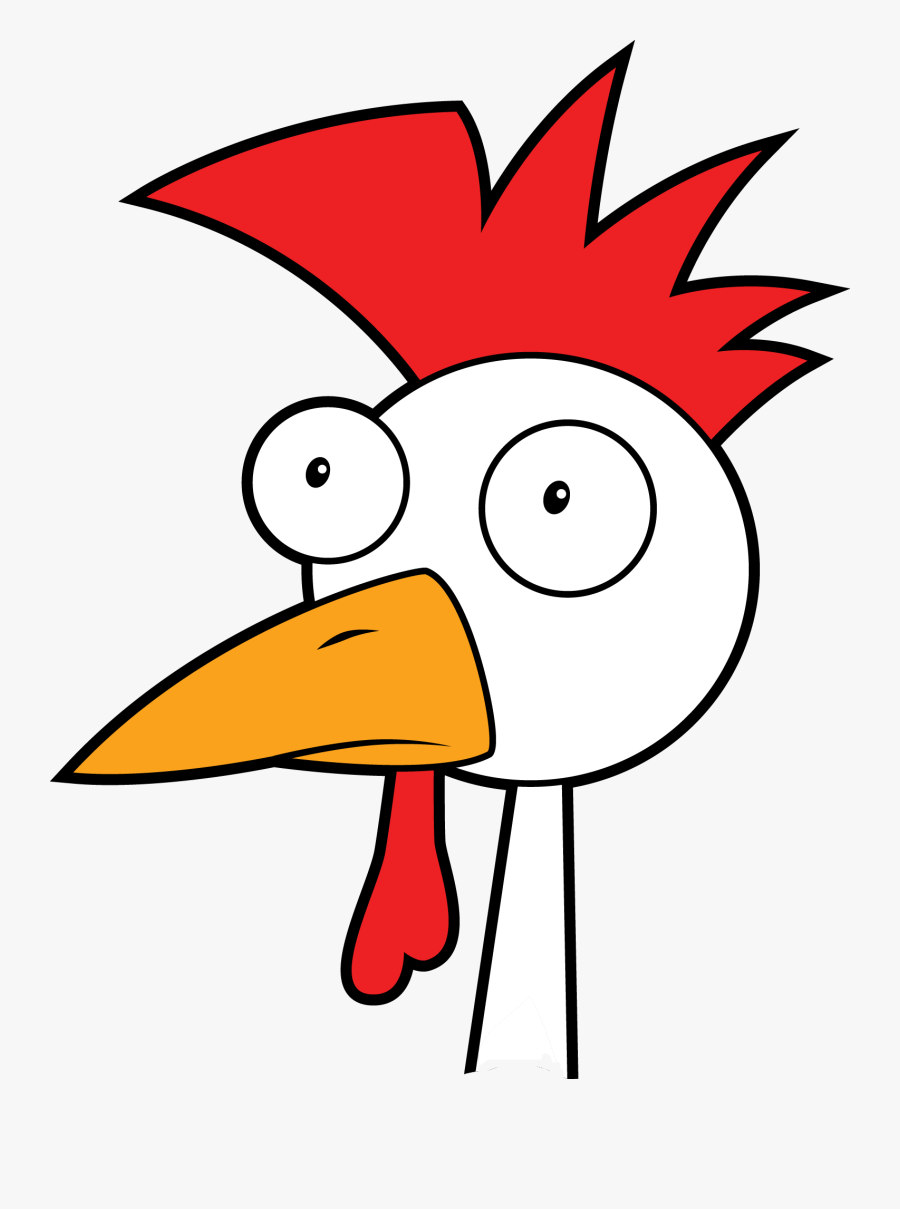 Cartoon Scared Chicken Png, Transparent Clipart