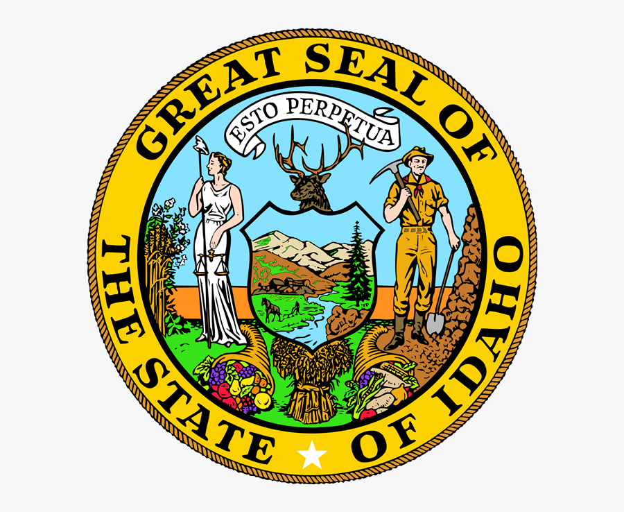 Seal Of Idaho - Idaho State Seal, Transparent Clipart