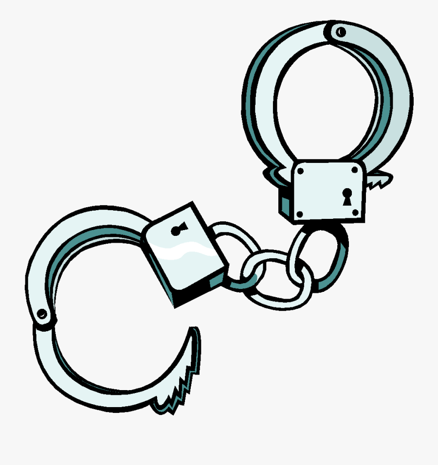Image00 - Open Handcuffs Easy Draw, Transparent Clipart