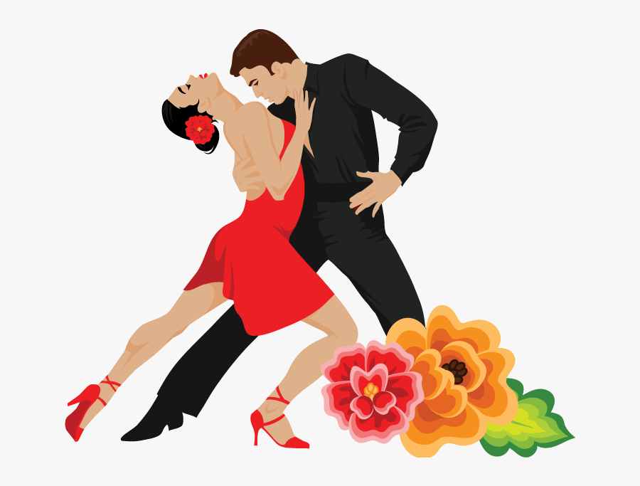 Dancers - Illustration - Salsa Dance Illustration, Transparent Clipart