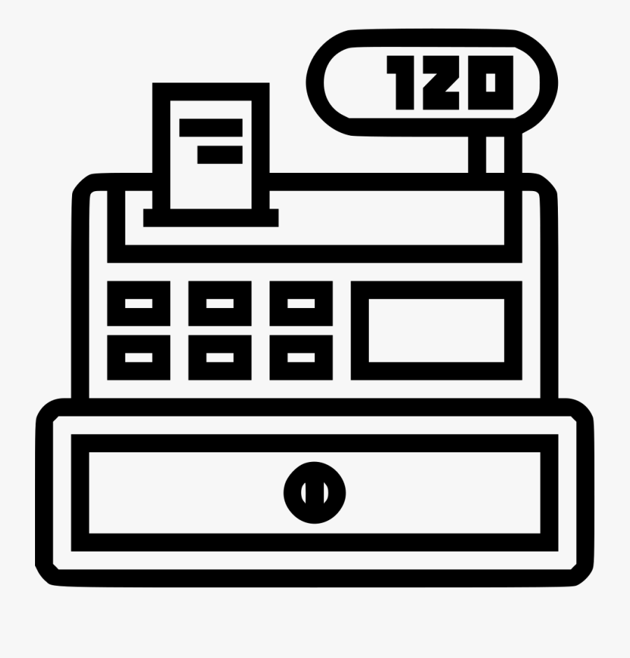 Cash Register - Icon, Transparent Clipart