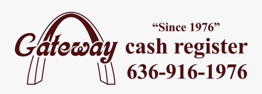 Gateway Cash Register - Calligraphy, Transparent Clipart