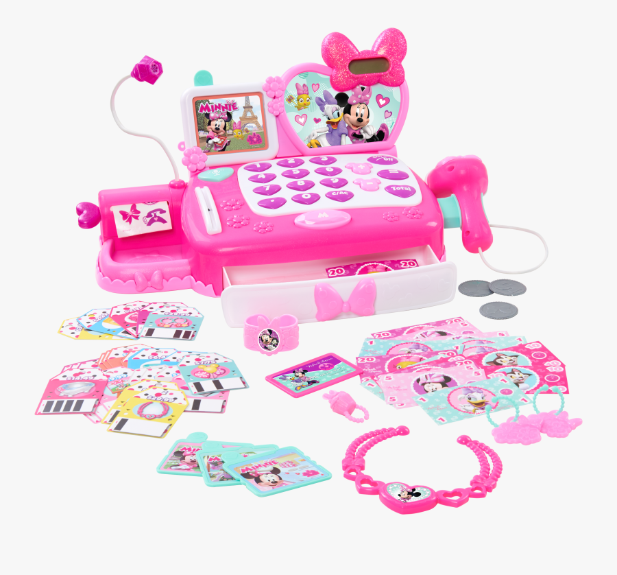 Minnie"s Happy Helpers Shop N - Minnie Mouse Shop N Scan Talking Cash Register, Transparent Clipart
