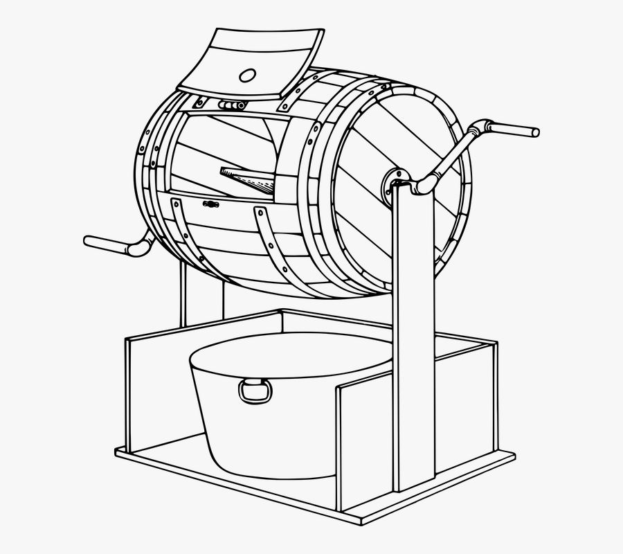 Barrel, Blender, Drier, Drum, Mixer, Rotary - Clip Art, Transparent Clipart