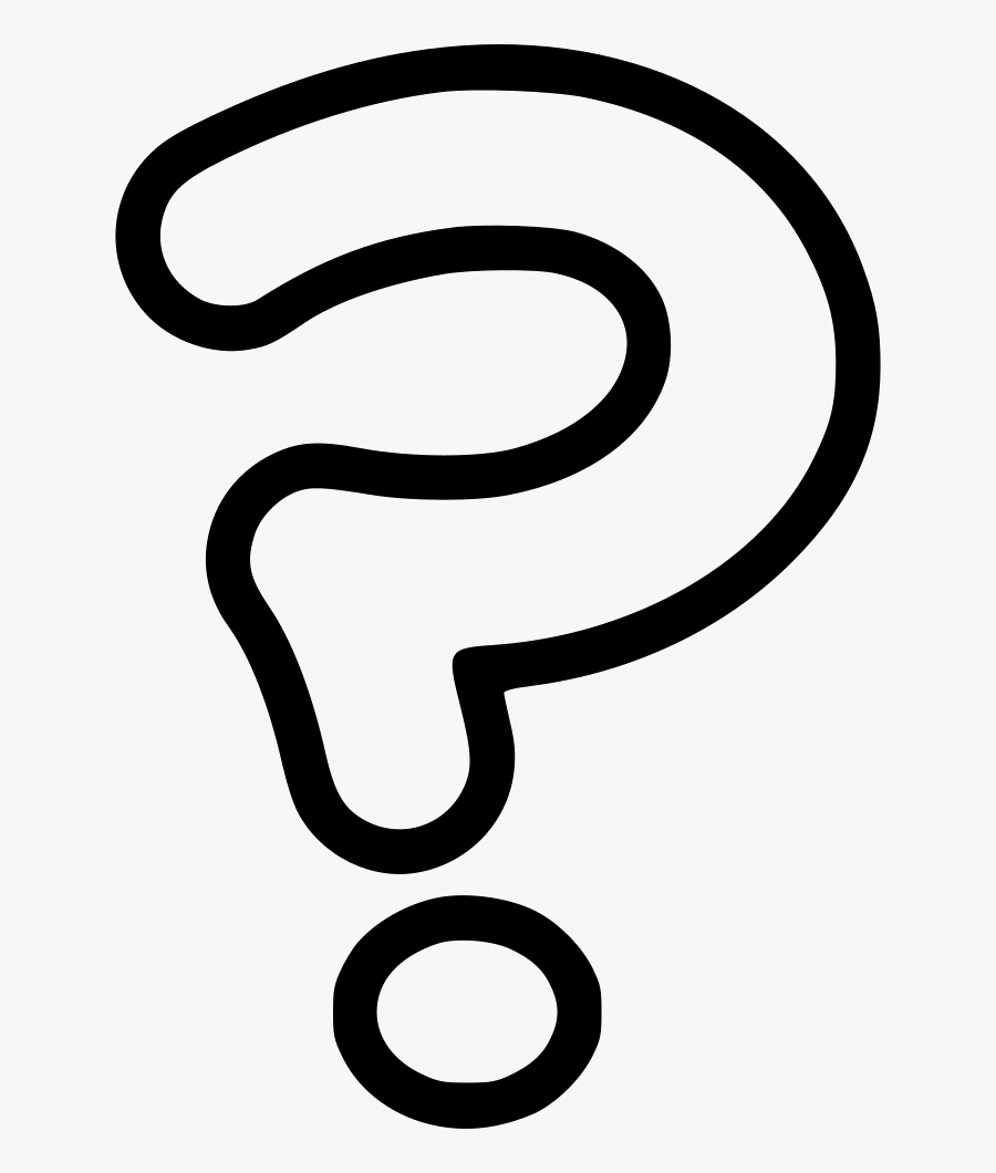 Drawn Question Mark Transparent Background - White Question Mark Png, Transparent Clipart