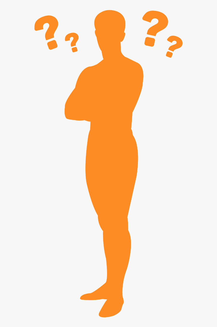 Man Med Frågetecken, Transparent Clipart