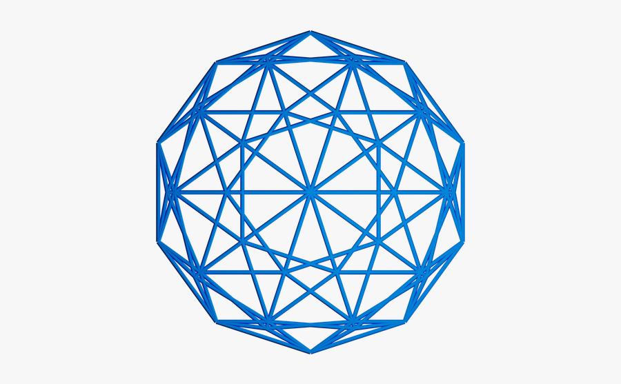 Icosphere, Blender, 2d Image, Abstract, Blue, Photo - Islam Sanatında Geometrik Desenler Pdf, Transparent Clipart