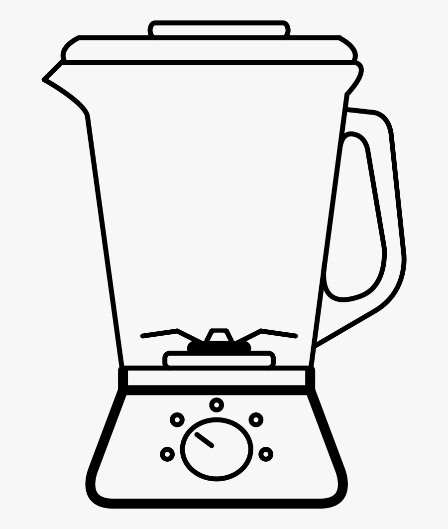 Blender Coloring Page, Transparent Clipart