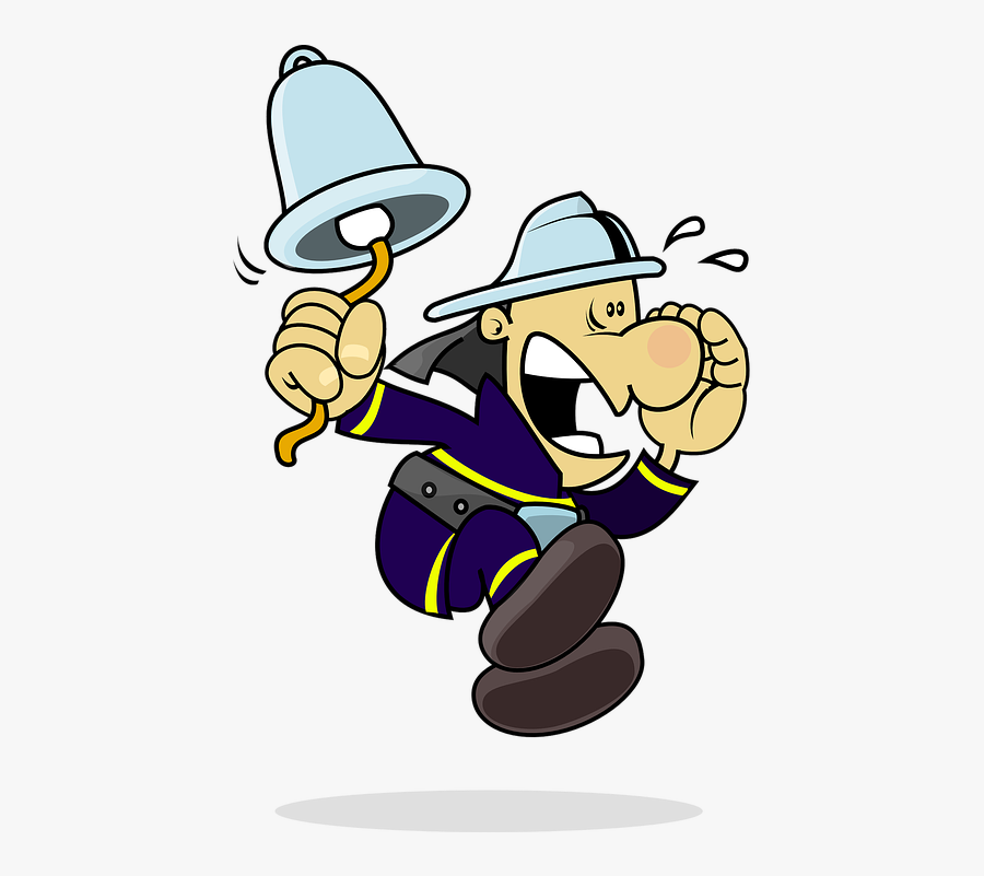 Firefighter, Alarm, Fireman, Emergency, Firefighting - Evacuacion Plan De Emergencia, Transparent Clipart