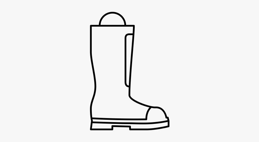 Boot Rubber Stamp"
 Class="lazyload Lazyload Mirage - Bota De Bombero Dibujo, Transparent Clipart