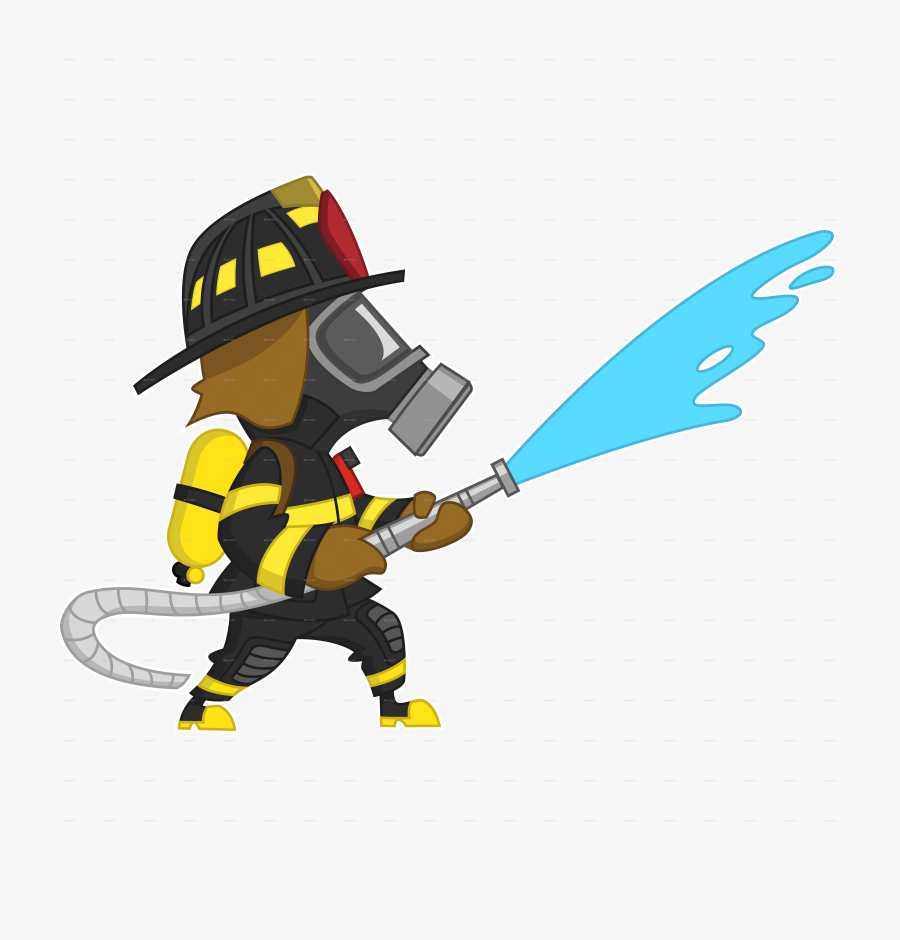 Cartoon Firefighter Png, Transparent Clipart