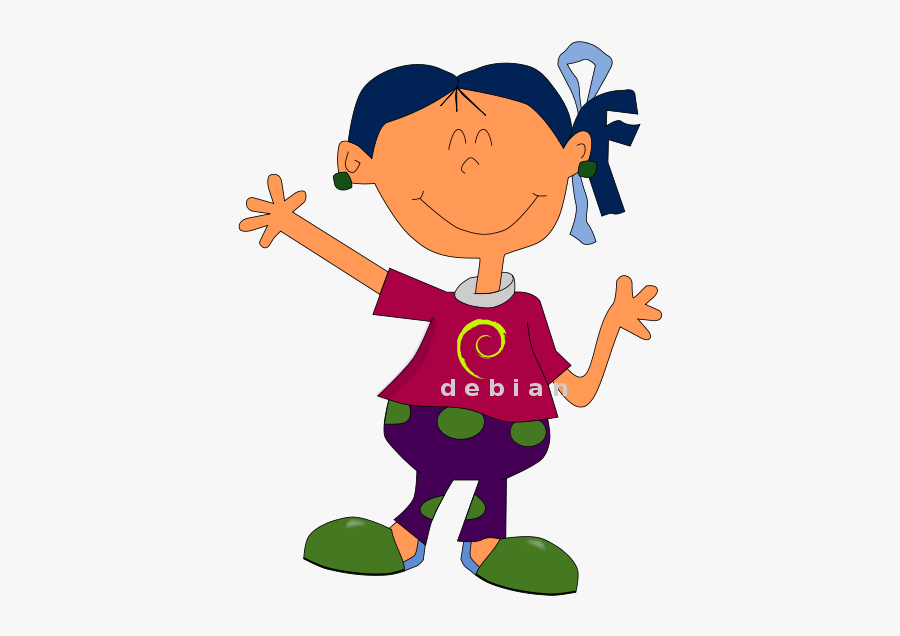 Cartoon Girl Kids Png, Transparent Clipart