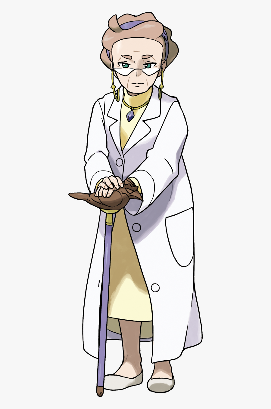 Pokémon Let& - Pokemon Professor Magnolia, Transparent Clipart