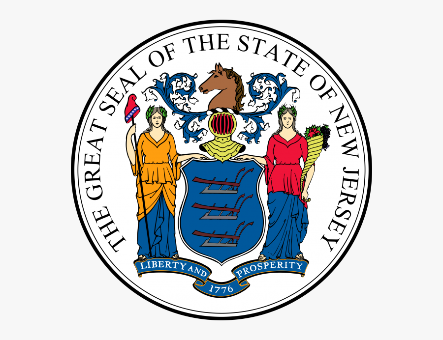 Seal Of New Jersey - New Jersey Seal, Transparent Clipart