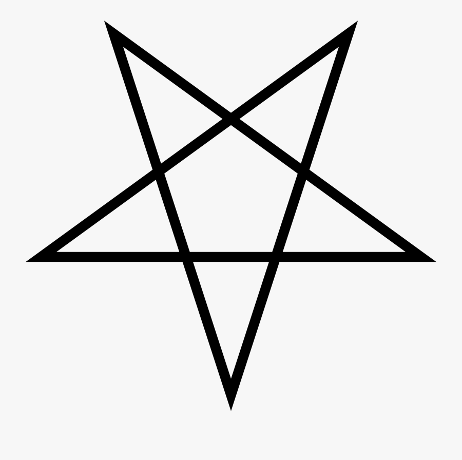 Transparent Inverted Cross Png - Pentagram Png, Transparent Clipart