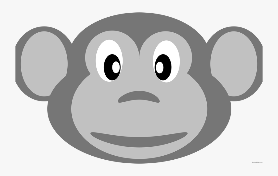 19 Monkey Face Png Transparent Stock Black And White - Monkey Cartoon Faces Black & White, Transparent Clipart