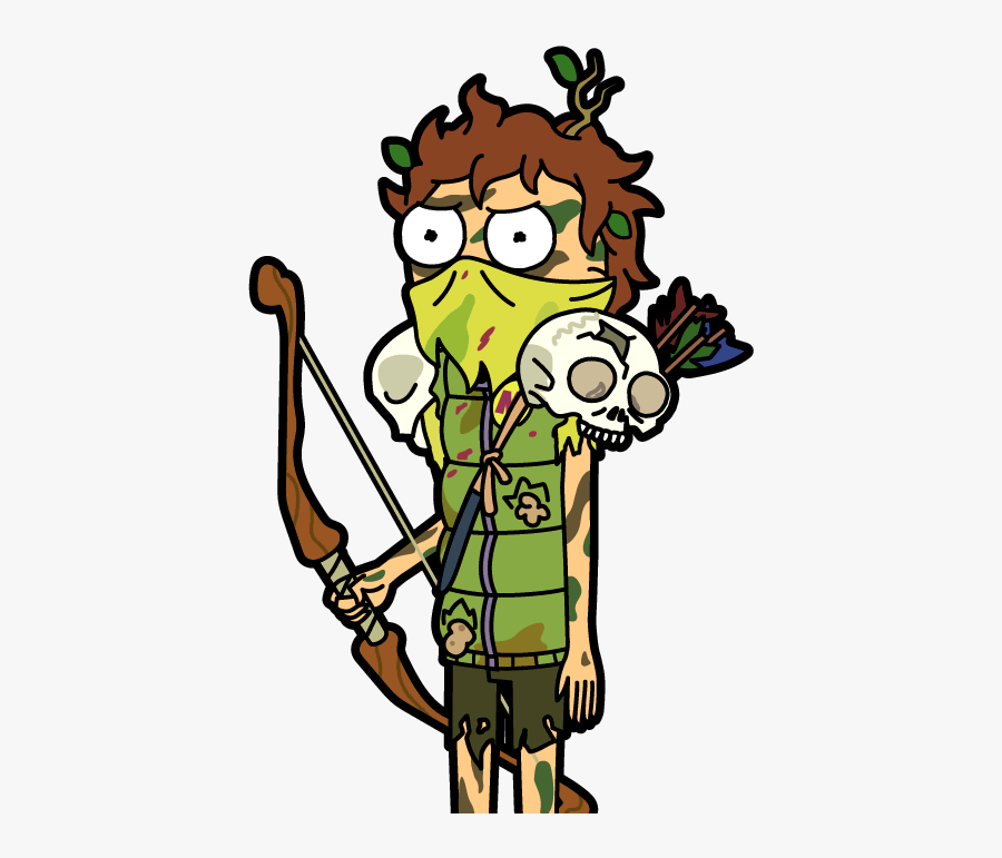 Wild Man Morty Pocketmortys Net Survivor - Pocket Mortys Wild Man Morty, Transparent Clipart