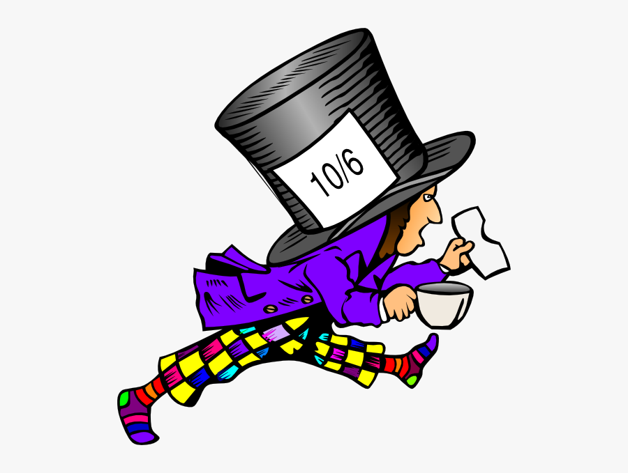 Mad Hatter Wild Colors Svg Clip Arts - Mad Hatter Hat Label, Transparent Clipart