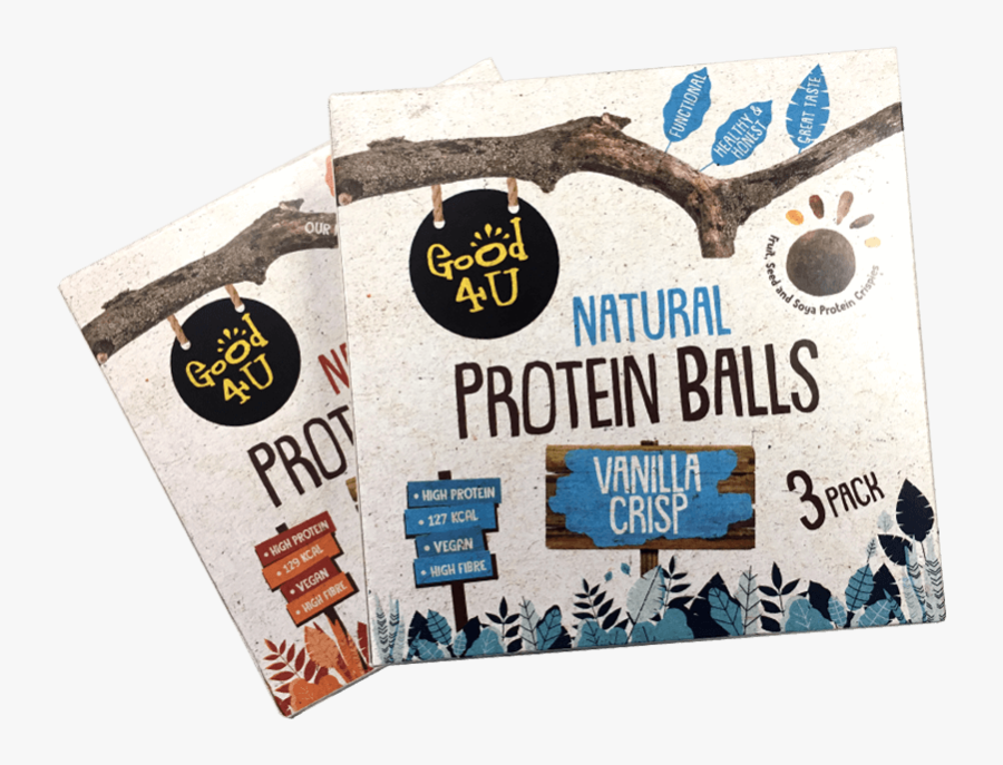 Good4u Protein Balls Orange Crisp And Vanilla Crisp - Good4u, Transparent Clipart