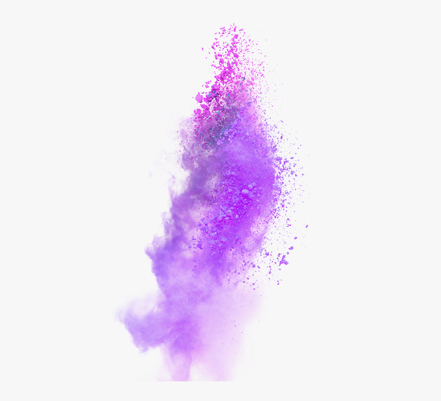 Atmosphere Explosion Color Effect Element Purple Ink - Transparent Powder Explosion Png, Transparent Clipart