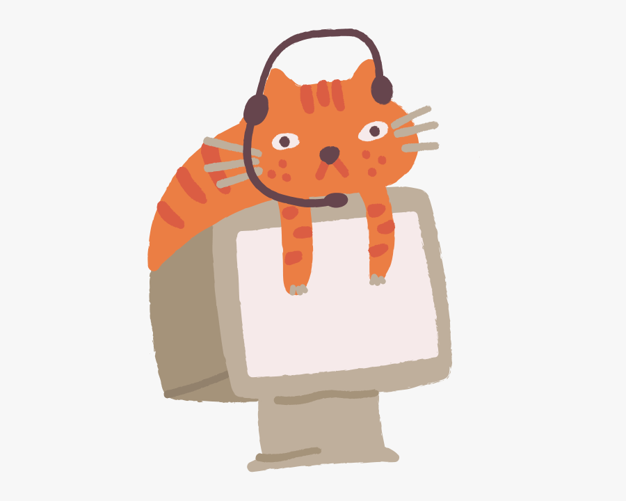 Ginger Cat Illustration - Illustration, Transparent Clipart