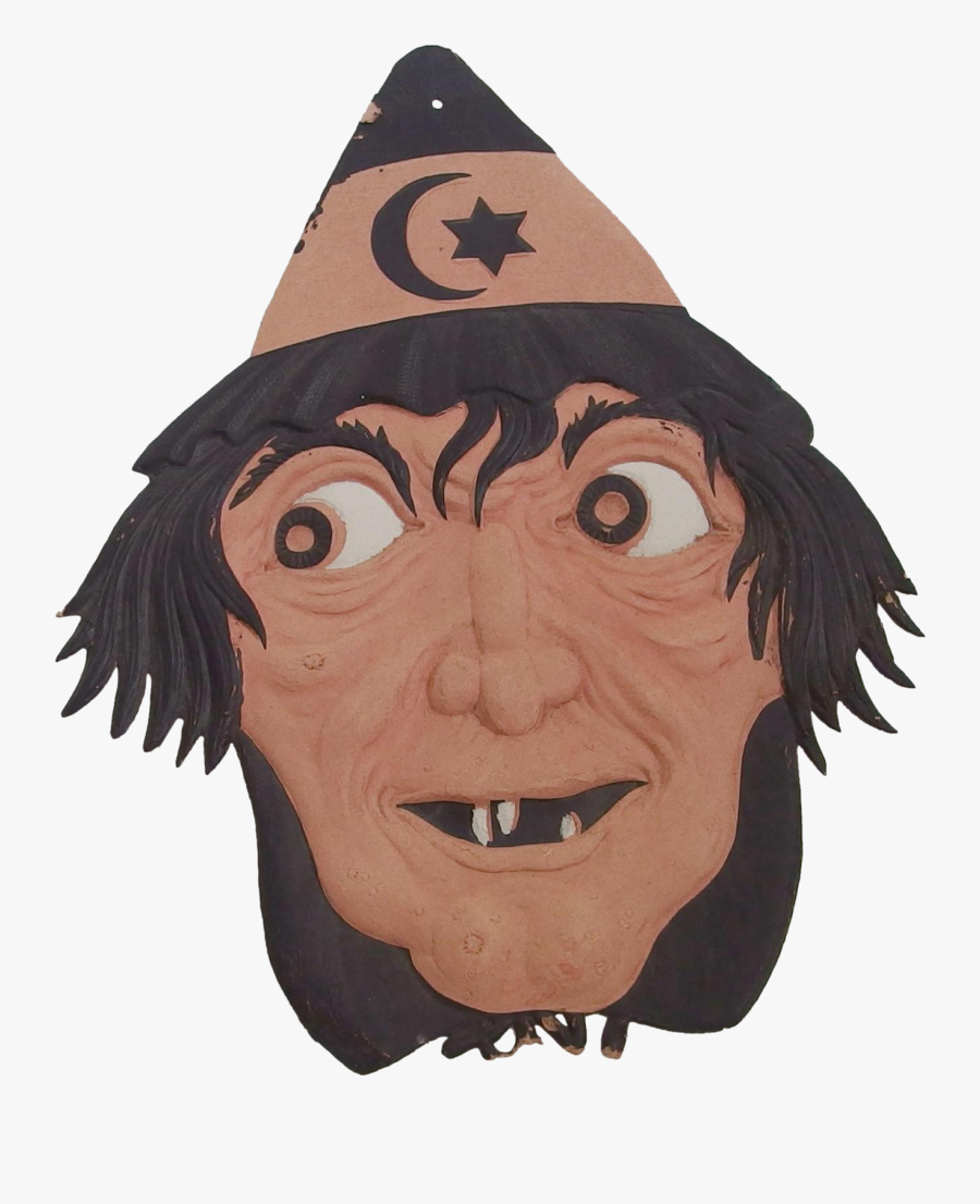 Witch Face Transparent Background, Transparent Clipart