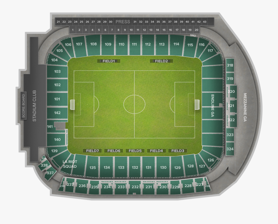 Transparent Ballpark Clipart - Soccer-specific Stadium, Transparent Clipart