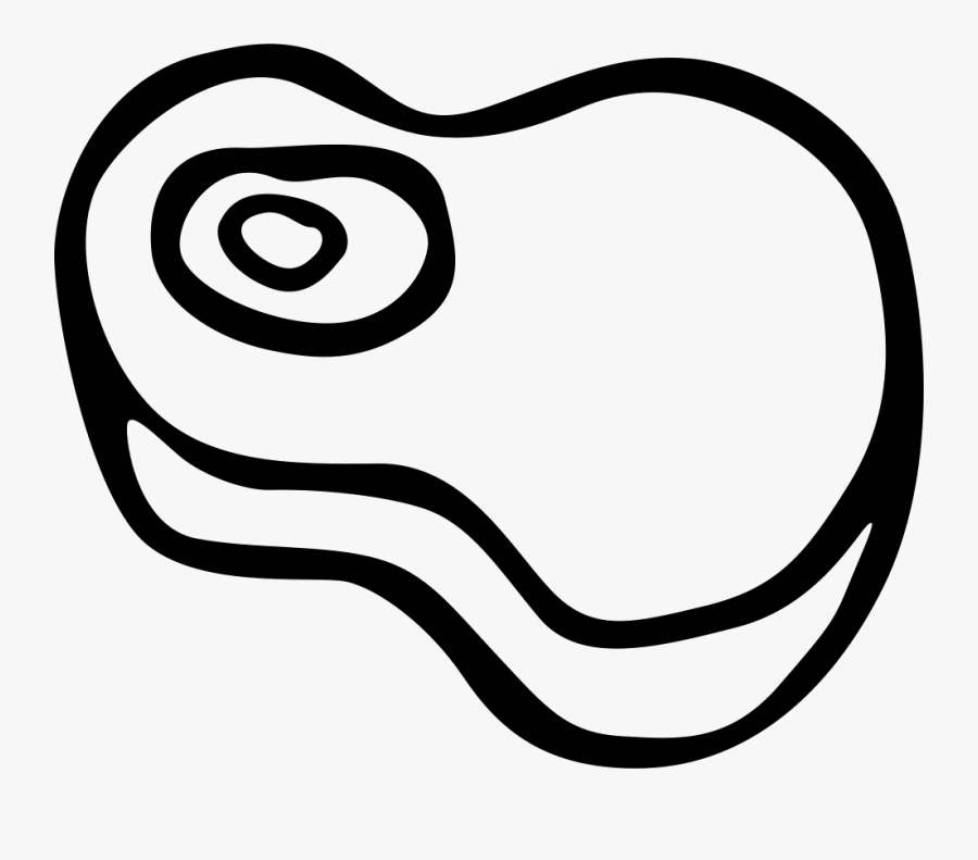 Cow Meat - Cortes De Carne Silueta, Transparent Clipart