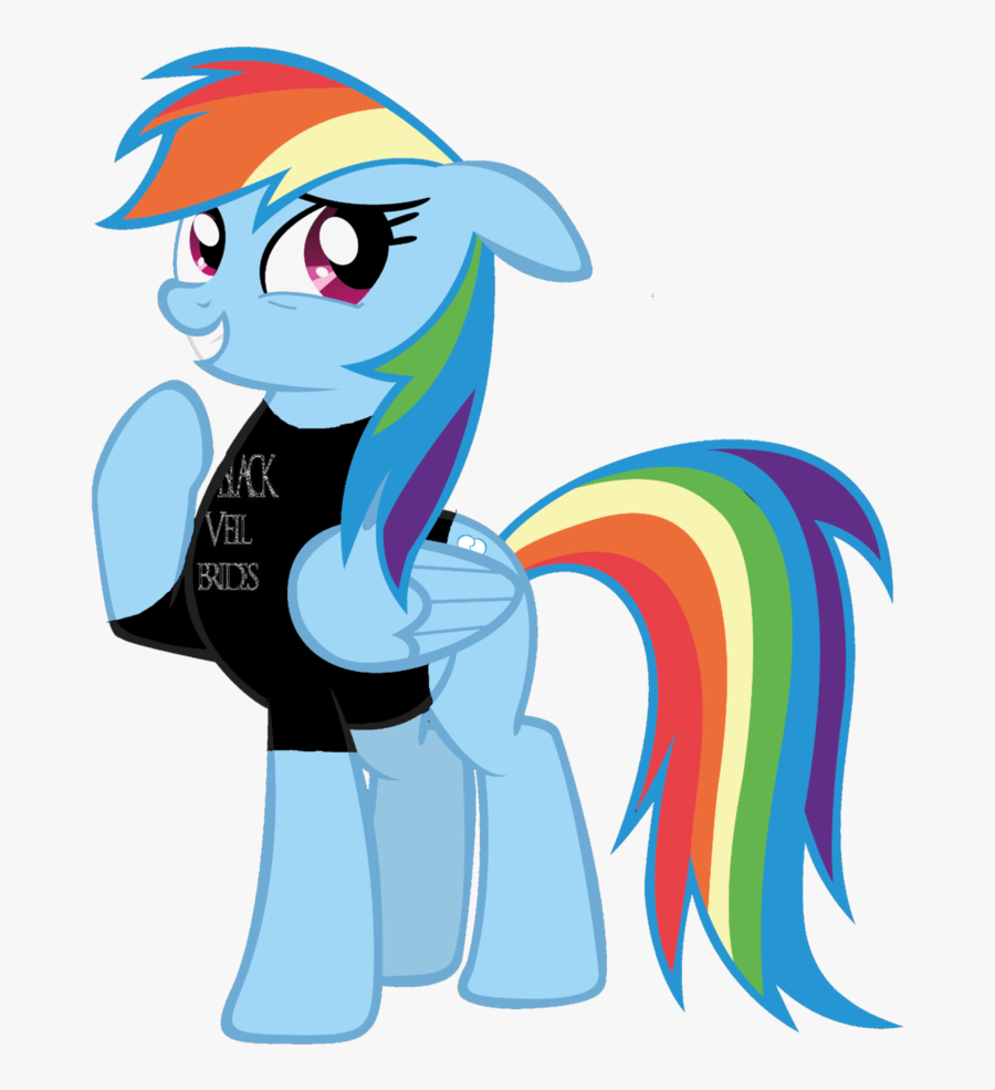 Rainbow Dashblack Veil Brides Vector By Nightwishlunacz - Mlp Rainbow Dash Salute, Transparent Clipart