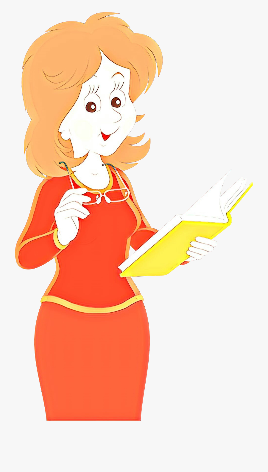 Clip Art Teacher Drawing Education School - Teacher With A Book Drawing, Transparent Clipart