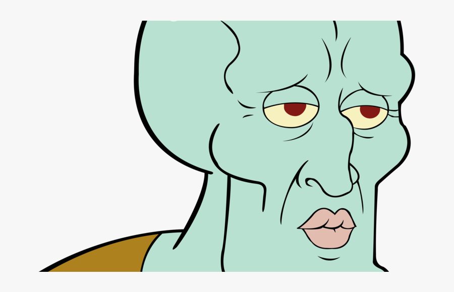 Handsome Squidward Transparent Background - Handsome Squidward Png, Transparent Clipart