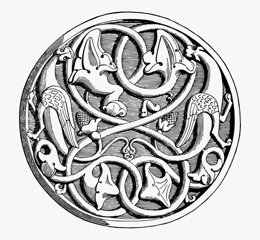 Wheel,line Art,serpent - Ornament, Transparent Clipart