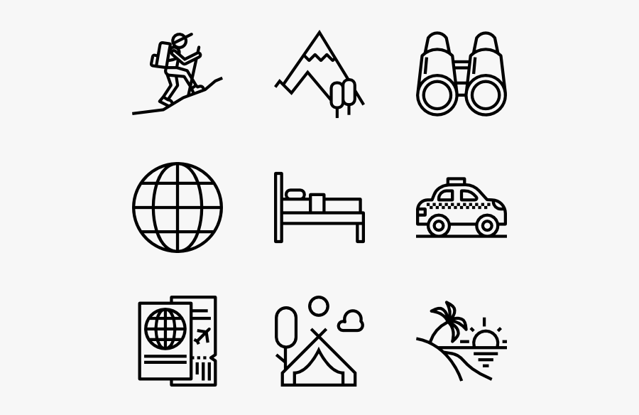 Aviation Clipart Up And Down - Hand Drawn Icon Png, Transparent Clipart