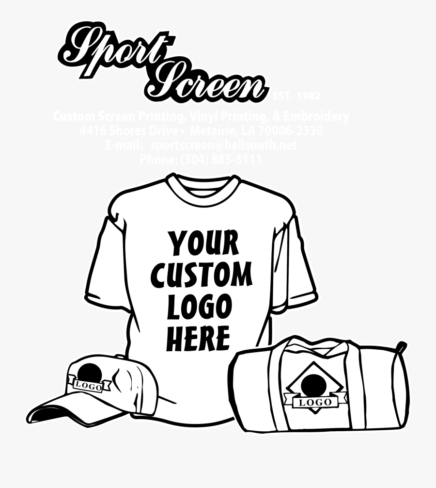 Sportscreen Printing - Illustration, Transparent Clipart