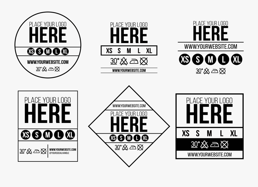 Neck Label Template, Transparent Clipart