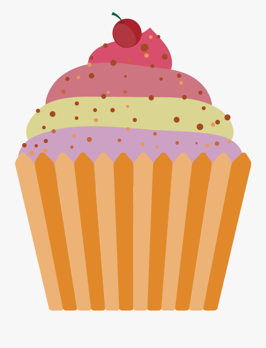 Ice Cream Cone Cupcake Muffin - Cartoon Cupcake Cup Cake Png, Transparent Clipart