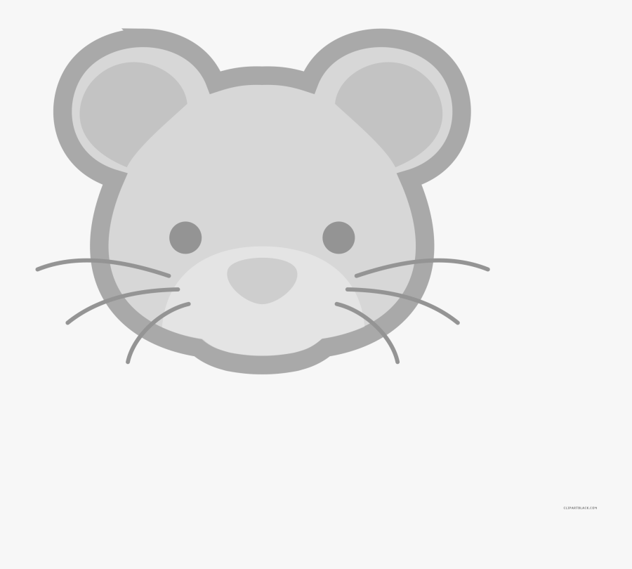 Clipart Rat Gray - Mouse Head Transparent, Transparent Clipart