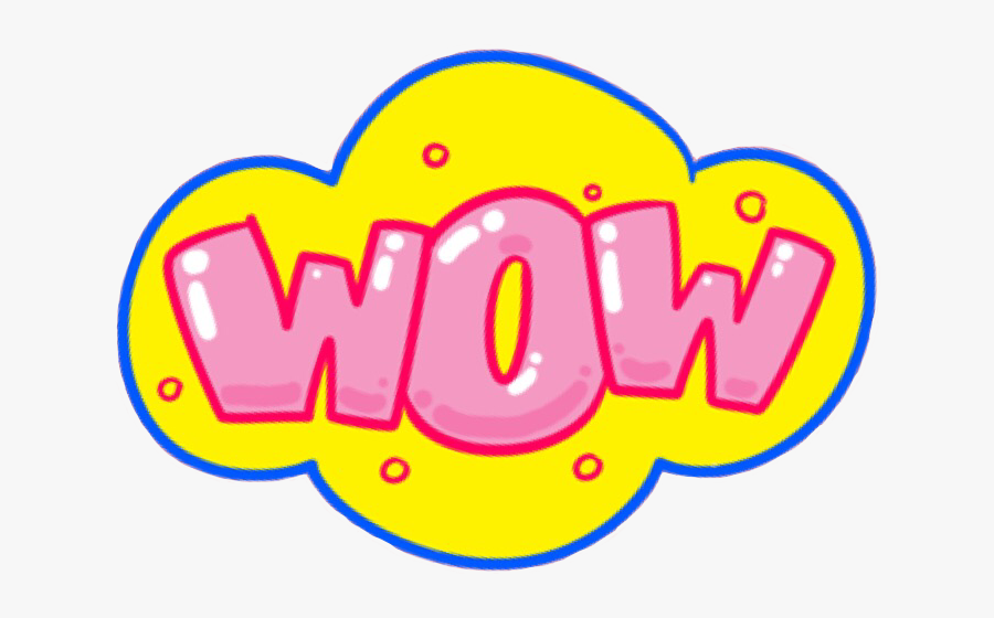 #wow #cute #colorful #text #words #sticker #freetoedit, Transparent Clipart