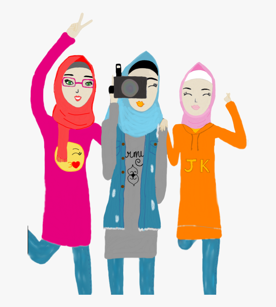 Friends Selfie Drawing Mydrawings - Cartoon, Transparent Clipart